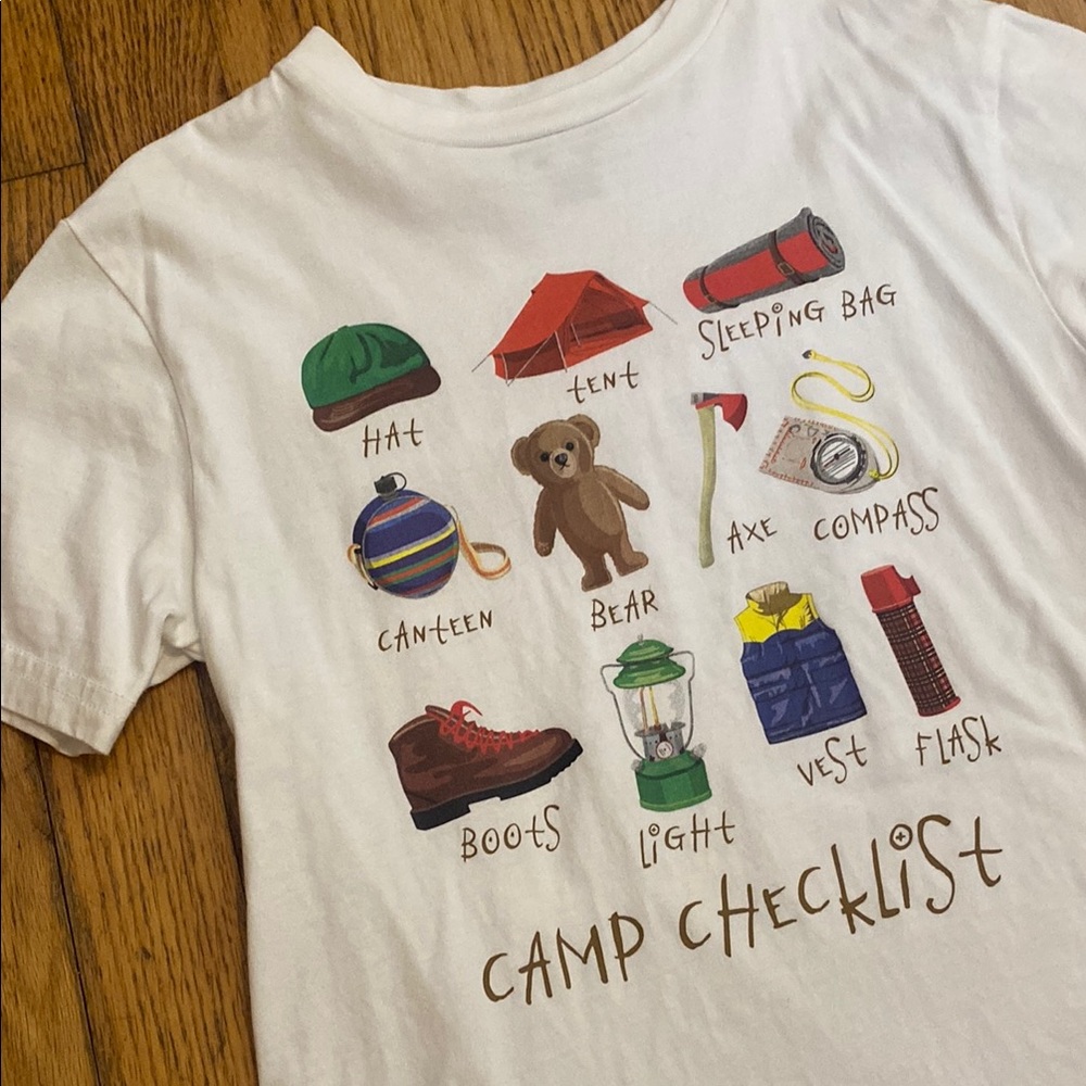 Polo Ralph Lauren Camp Checklist Graphic T-Shirt - S (8)